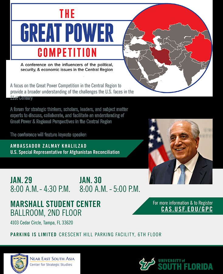 The Great Power Competition conference banner