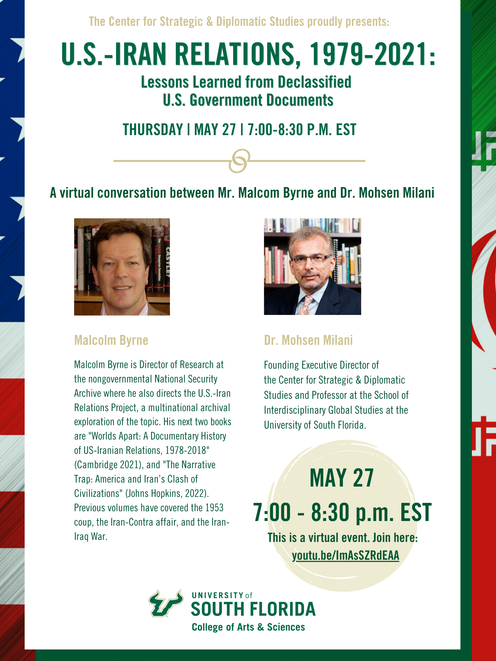 U.S.-IRAN RELATIONS conference banner