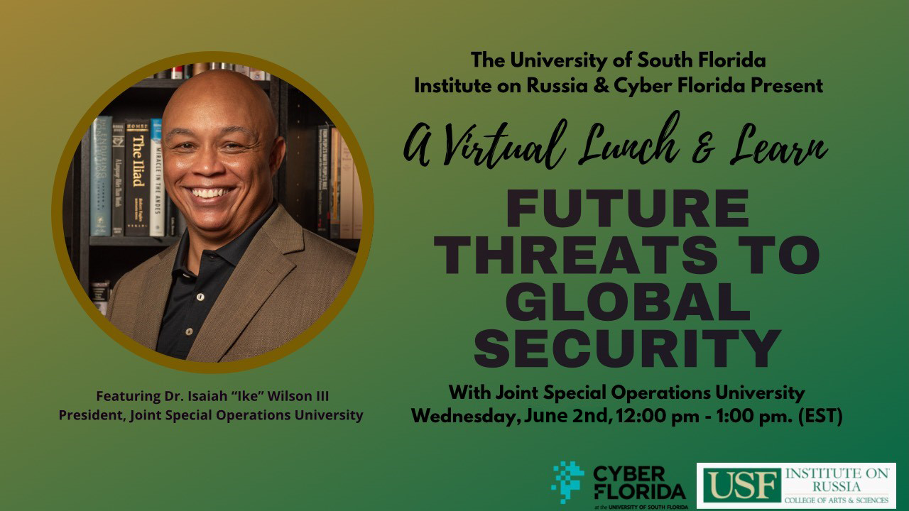 Future Threats to Global Security event flyer