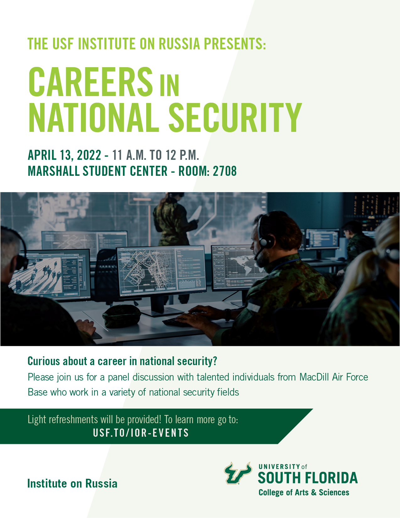 Careers in National Security flyer