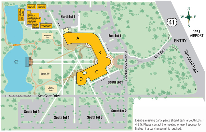 Sarasota-Manatee campus map