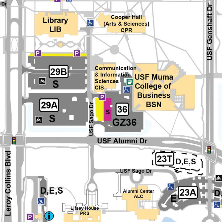 Tampa campus map