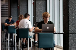 Student on laptops