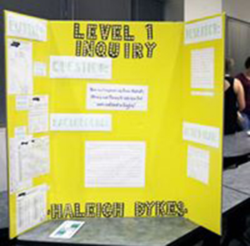 Students research presentation