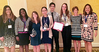 School Psychology students with awards