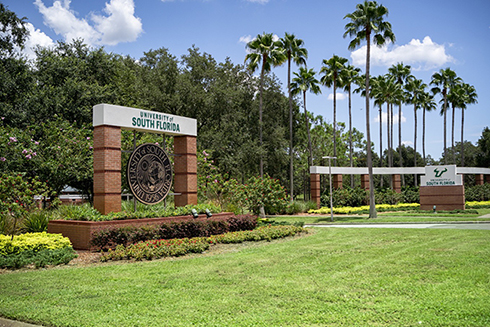 USF Tampa campus entrance