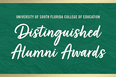 College of Education Distinguished Alumni Awards Graphic
