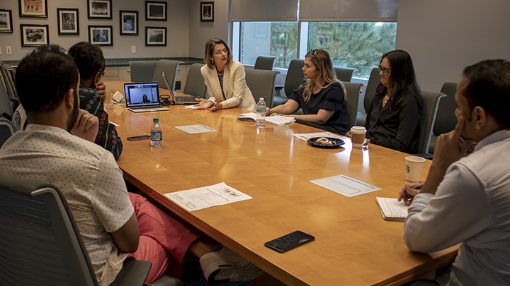 Professor leads roundtable discussion during inclusive education research conference