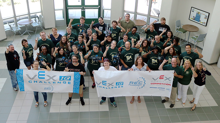 Group Photo of participants at VEX Robotics Teacher Training
