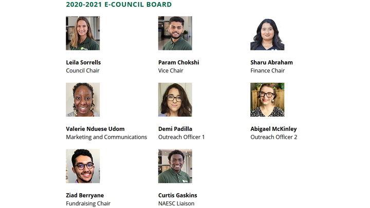 2020-2021 E-Council Board