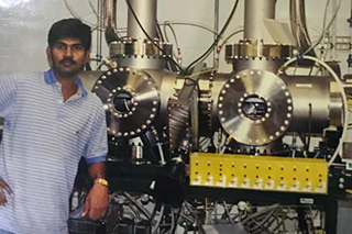 krishna barri in semiconductor lab