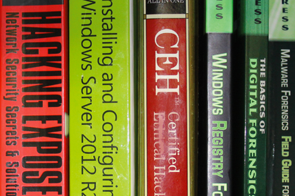 Picture of book spines