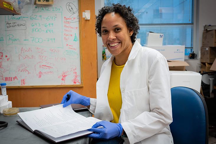 Karyna Rosario, PhD, who graduated from USF in 2010, was a recipient of the Bridge to the Doctorate fellowship. She now works as a research scientist in the marine genomics lab run by Mya Breitbart, PhD.