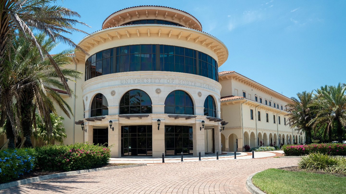 The USF Sarasota-Manatee campus building.