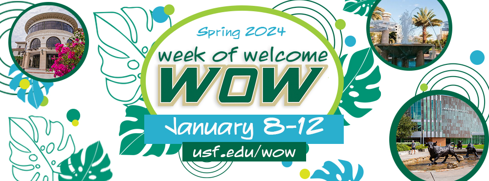usf wow logo and dates