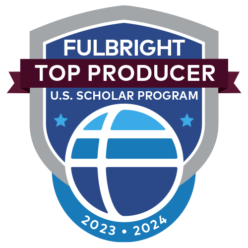 2023-2024 Fulbright Scholar Top Producer badge