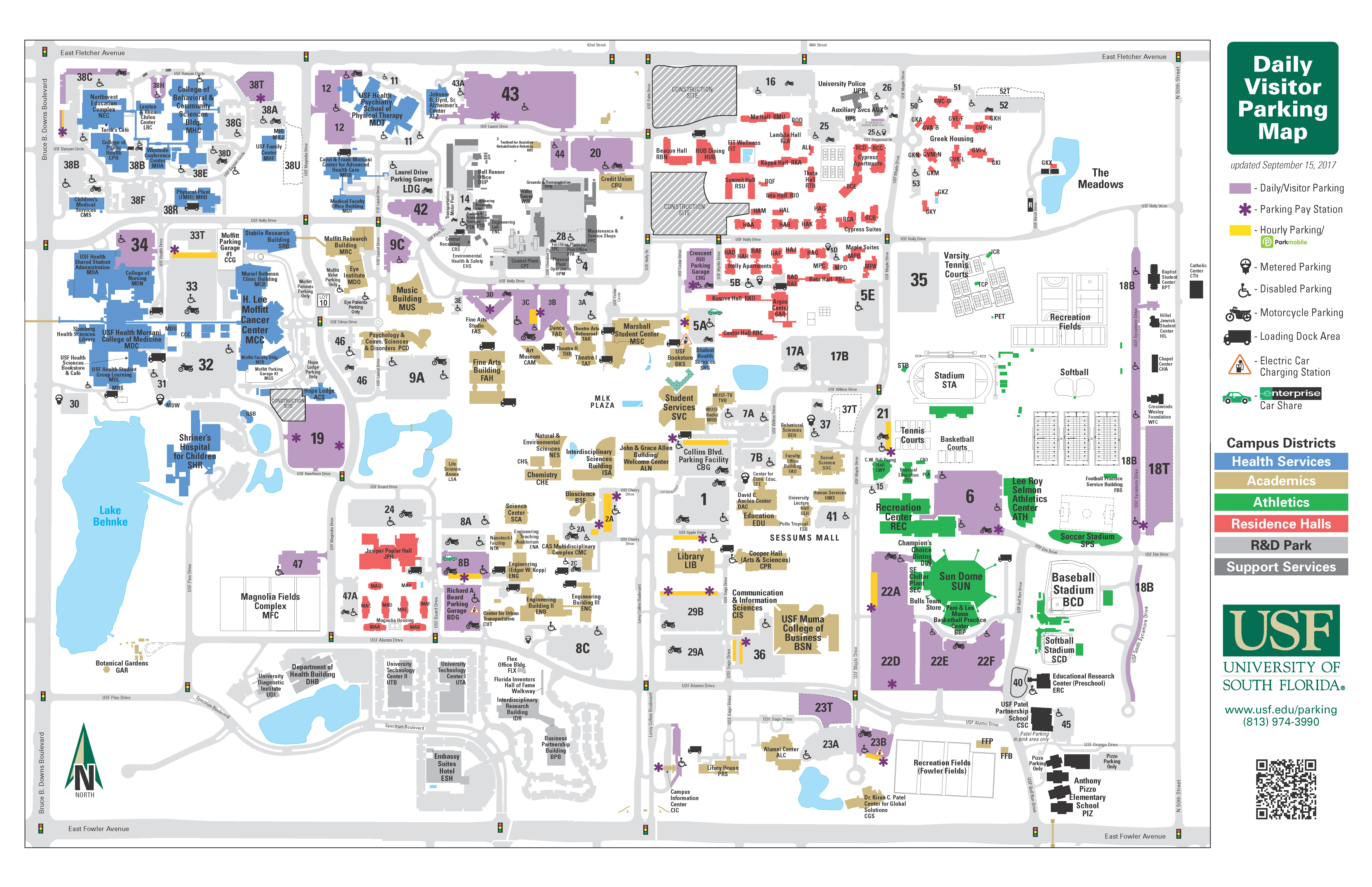 Map Of Public Art Installations On The Usf Tampa Campus Public