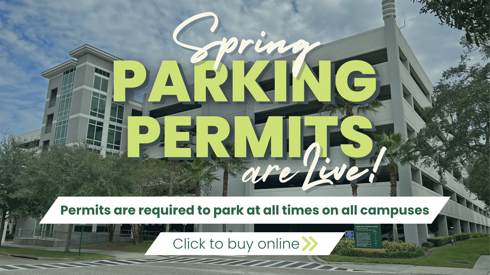 2024 spring parking permits are live! Buy online at parking.usf.edu