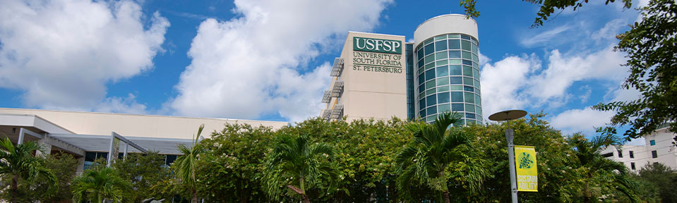 A University of South Florida's St. Petersburg campus building.