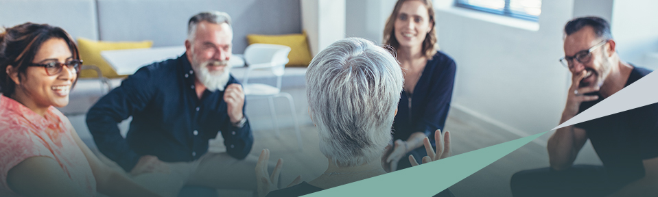A manager leading multiple generations in the workforce.