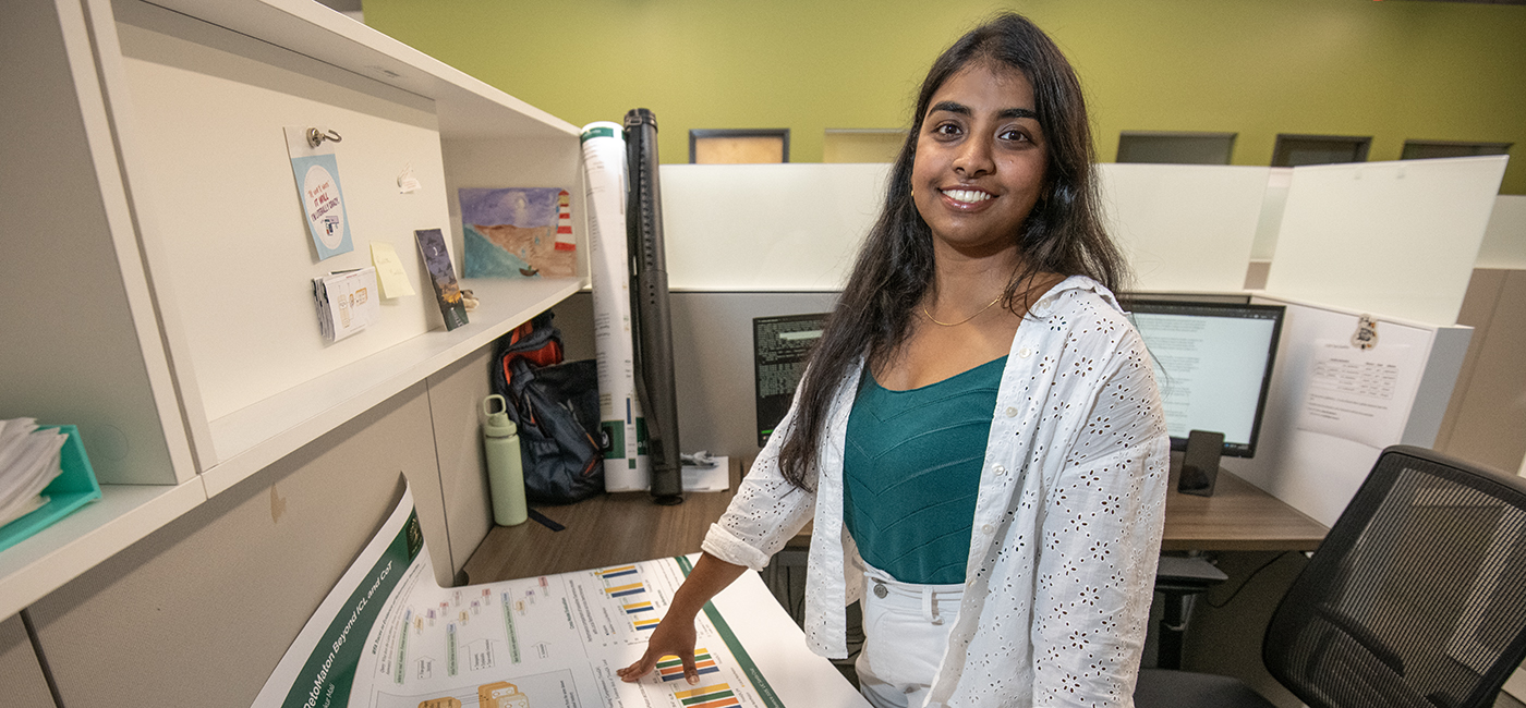 Rushitha Mamidala is developing an AI tool to support patients and their doctors by making cancer diagnoses more accurate and understandable. 