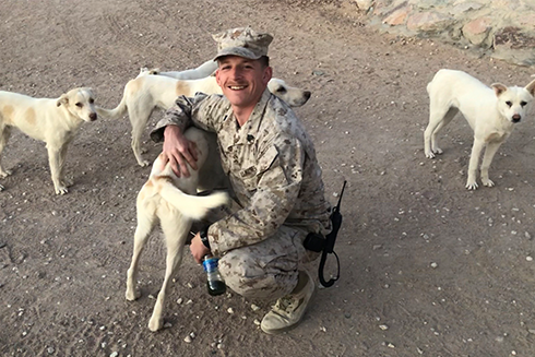 Ryan with Puppers