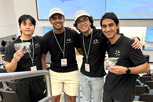 USF’s Google Developer Group members at the competition at Georgia Tech
