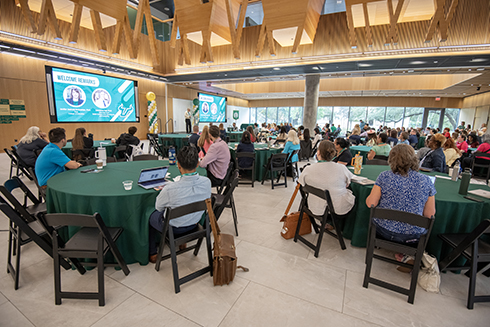 The AI in Education Summit was held in the Judy Genshaft Honors College.