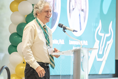 Associate dean Larry Hall at the AI in Education Summit
