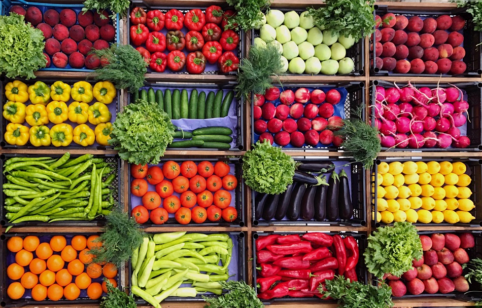 Boxes of produce