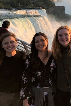 Lab Photo at Waterfall