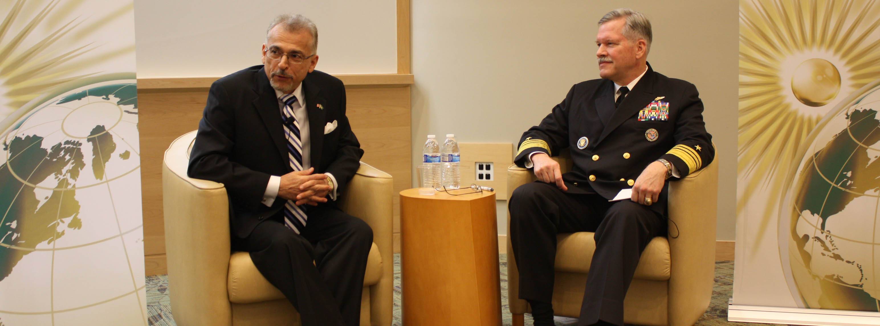 Dr. Milani's conversation with Vice Admiral Mark Fox