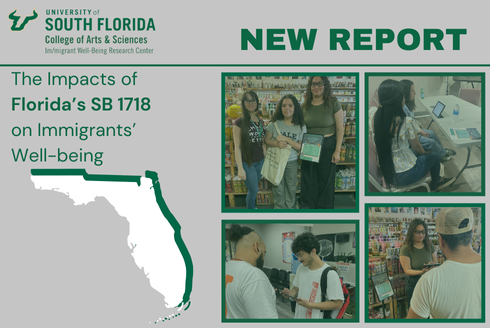 New Report on the effects of SB 1718 on immigrants' well-being. The pictures show the research team during data collection.