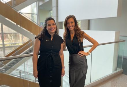 Edelyn Verona, PhD, (left) with Bryanna Fox, PhD