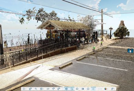 Screenshot of their data being processed to show one of the trolley stations.