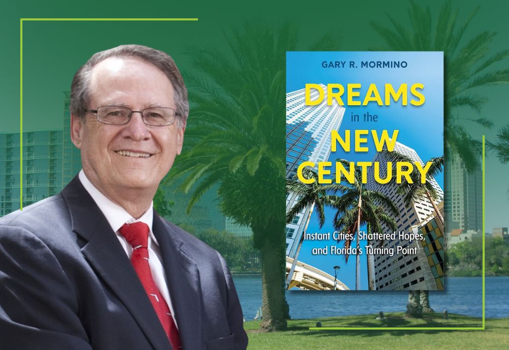 Professor Emeritus Gary Mormino celebrates gold in Florida Book Awards. (Photo courtesy of USF St. Petersburg and University Press of Florida)