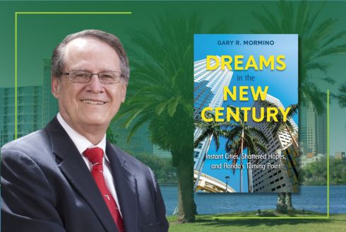 Professor Emeritus Gary Mormino celebrates gold in Florida Book Awards. (Photo courtesy of USF St. Petersburg and University Press of Florida)