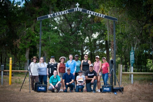 IDEx, LHI, and BCN team members worked together to digitally preserve the historically Black Mt. Carmel Cemetery in New Port Richey, Fla.
