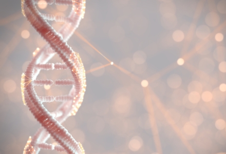 illustration of double helix dna strand