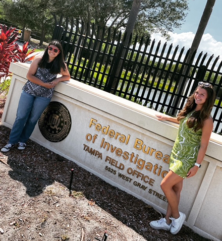 Students from The Zimmerman School tour the FBI Field Office in Tampa. (Photo by Ferdinand Zogbaum)