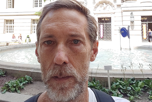 Joshua Rayman in front of the Staatsbibliothek zu Berlin. (Photo courtesy of Joshua Rayman)