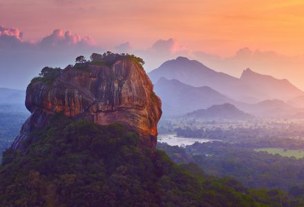 Sigiriya is an ancient rock fortress located in the northern Matale District near the town of Dambulla in the Central Province, Sri Lanka.