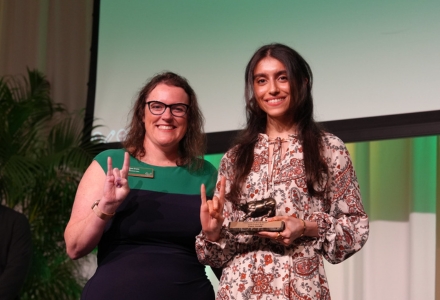 Danya Awshah (right)