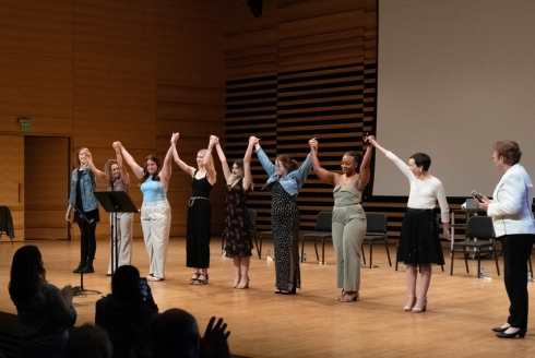 This is My Brave participants take a final bow at the conclusion of the performances and story sharing. (Photo by Laura Lyon Photography)