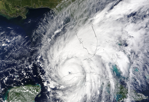 Hurricane Ian radar view