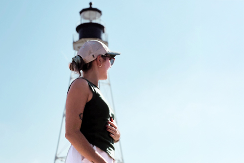 Abby Vidmar in Port St. Joe, Fla., where her research takes place. (Photo courtesy of Abby Vidmar)