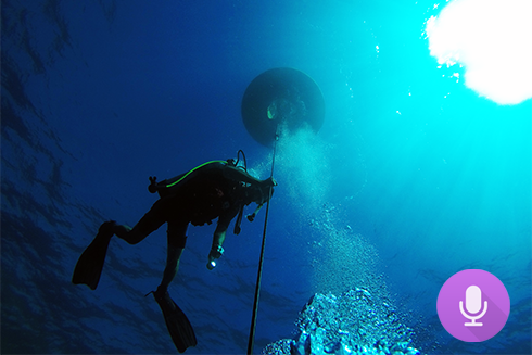 The Rising Tides Podcast” covers ocean research from space to the seafloor, including the use of buoys, satellites, and submersibles to advance marine science. Credit: Jay Law.