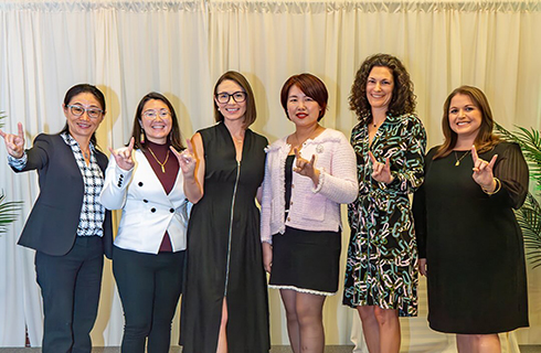 At this year’s Women in Leadership & Philanthropy Faculty Excellence Awards, two out of six of the recipients are from the College of Arts and Sciences. (Photo courtesy of WLP)