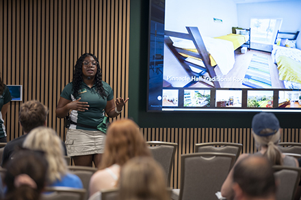 During her time at USF, Boykin studied abroad, conducted undergraduate research, led a research team and worked as an ACE mentor and campus tour guide. (Photo by Corey Lepak)