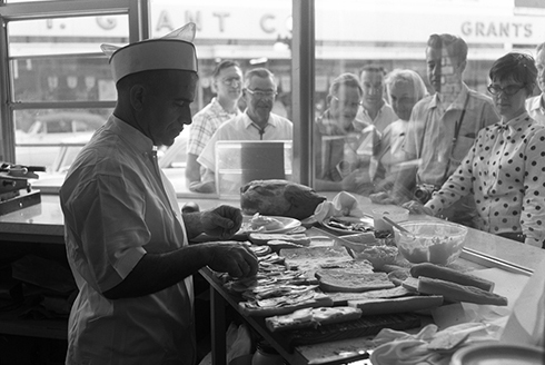 Cuban sandwiches being prepared in a Tampa restaurant in the 1960s [Photo courtesy of Florida Memory Program]